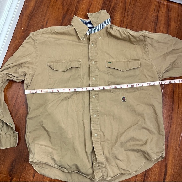 Tommy Hilfiger Button Up Vintage Shirt Size Large - Picture 6 of 8